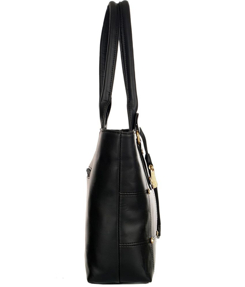     			Al-Jazeera Black PU Shoulder Bag