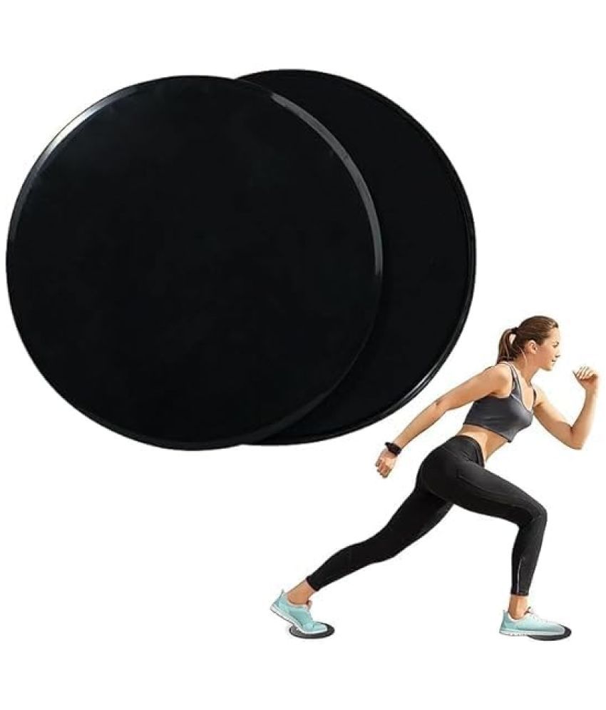     			Core Sliders (Set of 2) - Dual Sided, Smooth Gliding Discs - for Abs, Back, and Leg - Stregthen Abs & Improve Balance at Gym or Home - Ideal for Men and Women, Pack of 1