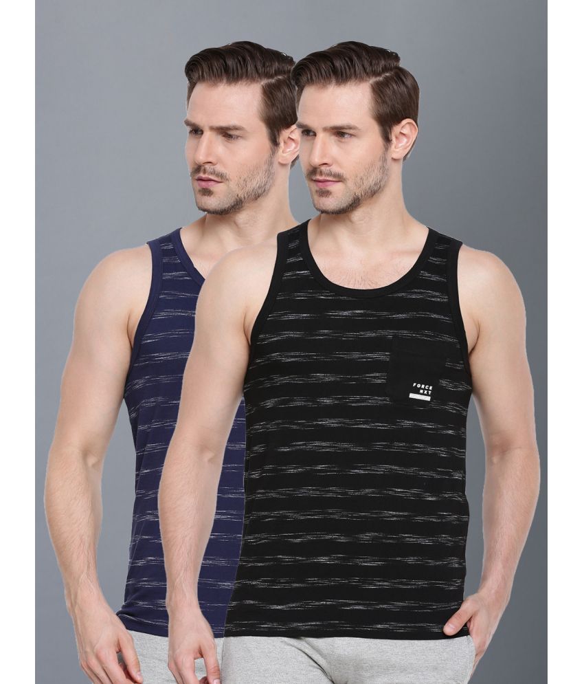     			Force NXT Pack of 2 Cotton Blend Men's Vest ( Multi )