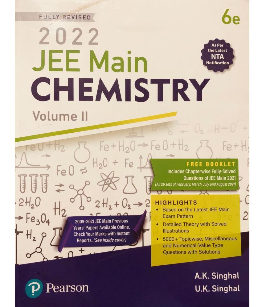     			JEE Main Chemistry Volume 2 With Chapterwise Solved Question