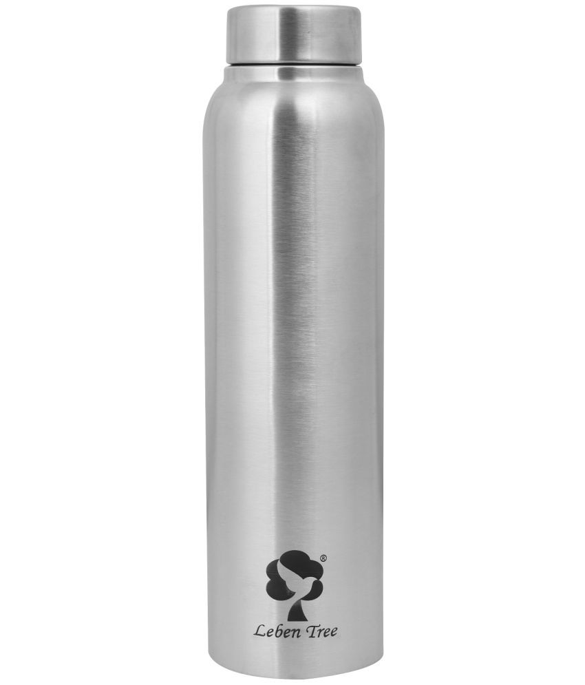     			Leben Tree Prime Silver Steel Water Bottle 1000 mL ( Set of 1 )