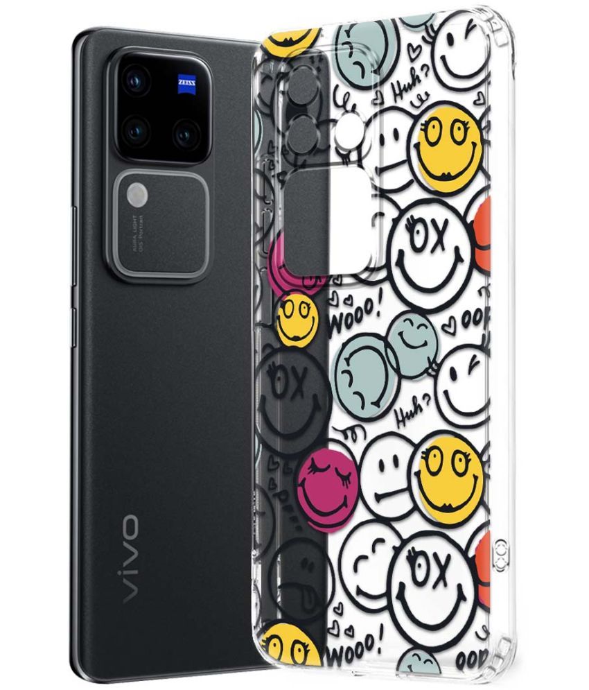     			NBOX Multicolor Printed Back Cover Silicon Compatible For Vivo V30 Pro 5G ( Pack of 1 )