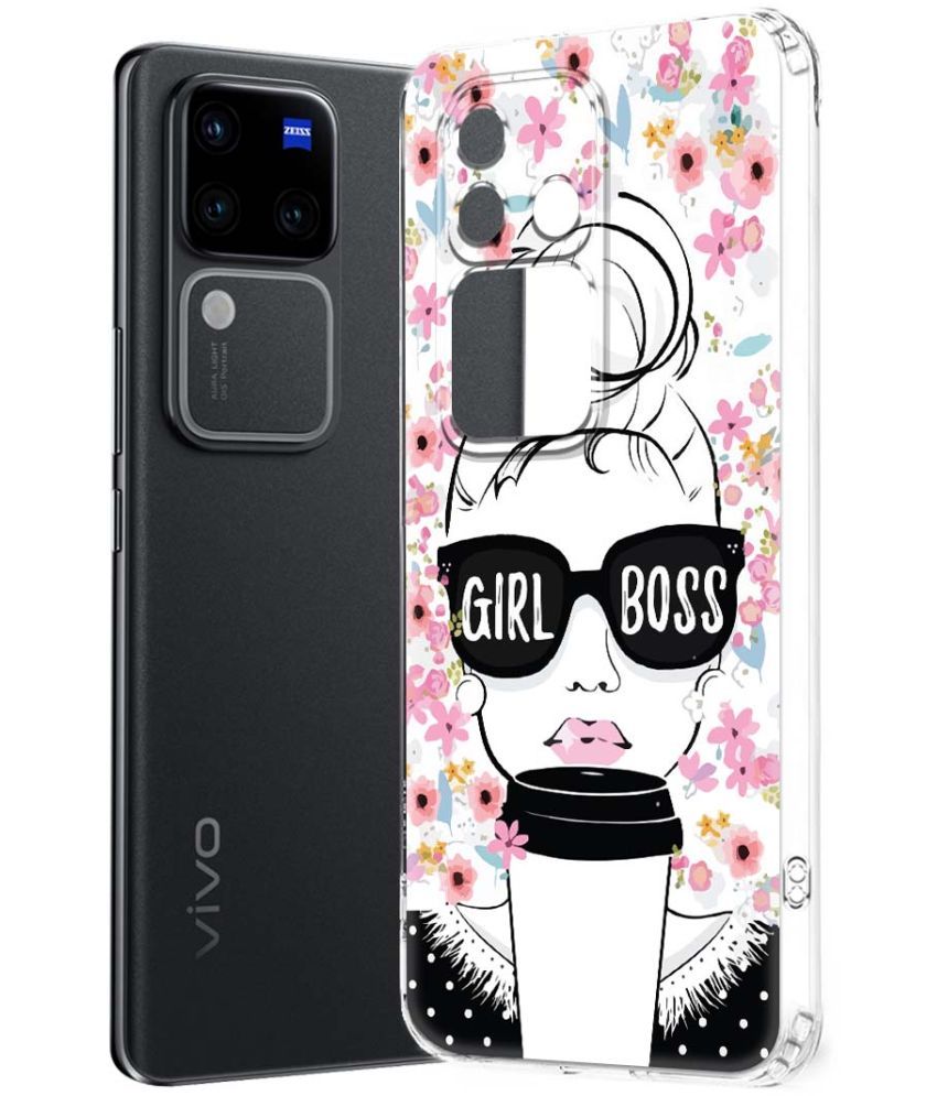     			NBOX Multicolor Printed Back Cover Silicon Compatible For Vivo V30 Pro 5G ( Pack of 1 )