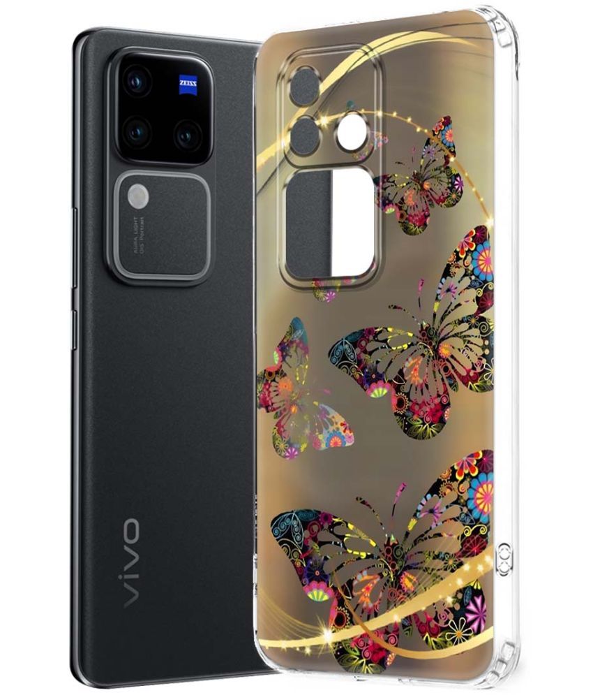     			NBOX Multicolor Printed Back Cover Silicon Compatible For Vivo V30 Pro 5G ( Pack of 1 )