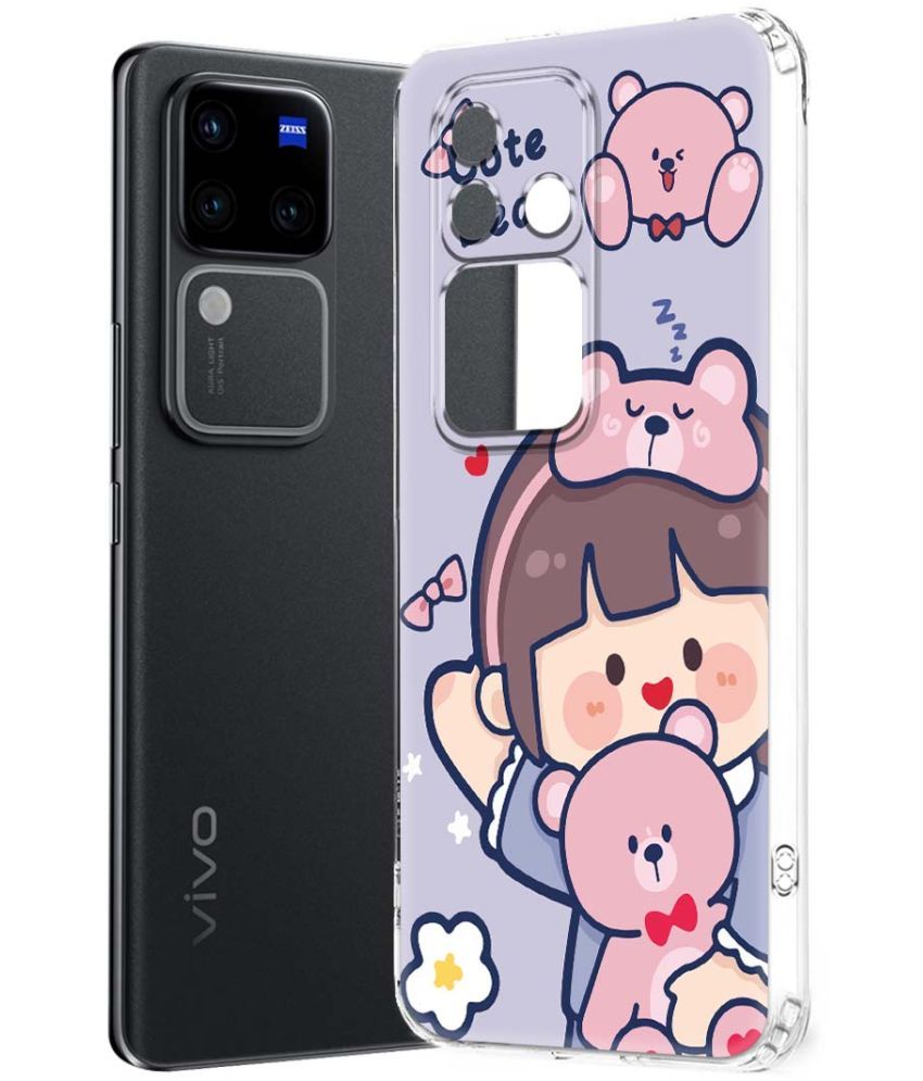     			NBOX Multicolor Printed Back Cover Silicon Compatible For Vivo V30 Pro 5G ( Pack of 1 )