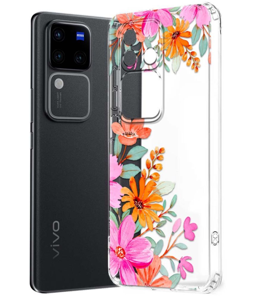     			NBOX Multicolor Printed Back Cover Silicon Compatible For Vivo V30 Pro 5G ( Pack of 1 )