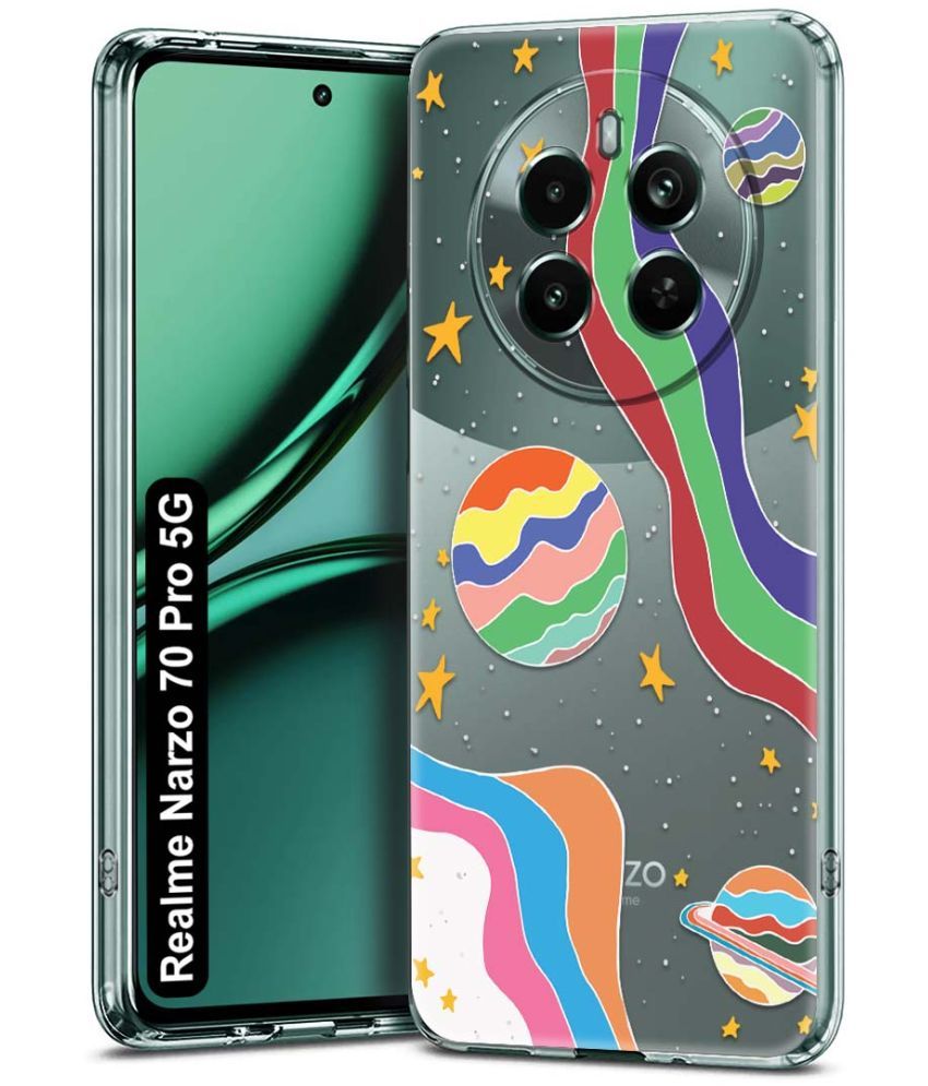     			NBOX Multicolor Printed Back Cover Silicon Compatible For Realme Narzo 70 Pro 5G ( Pack of 1 )