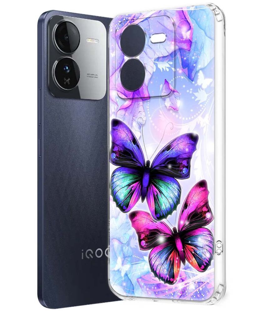     			NBOX Multicolor Printed Back Cover Silicon Compatible For iQOO Z9 5G ( Pack of 1 )