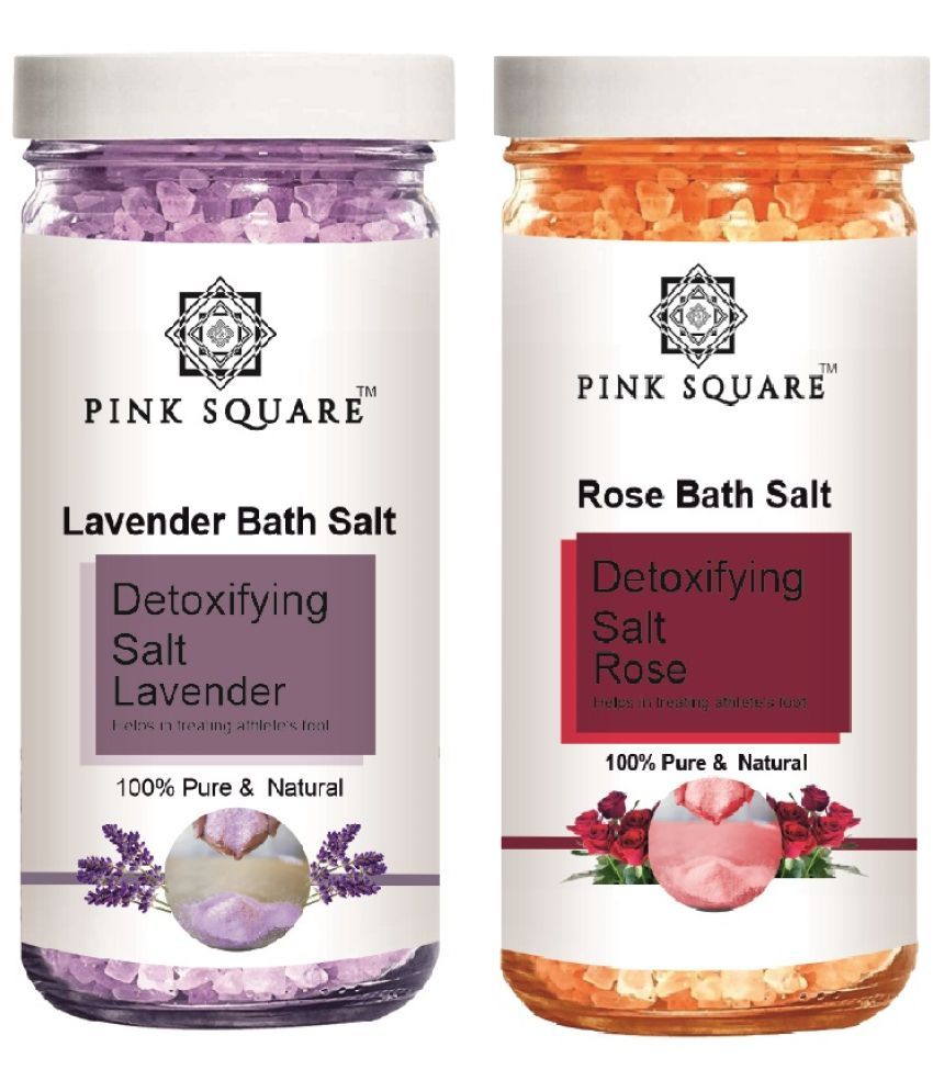     			pink square Crystal Natural Bath Salt 200 g Pack of 2