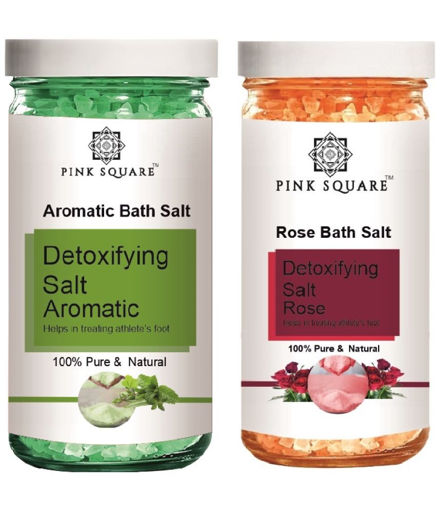     			pink square Crystal Natural Bath Salt 200 g Pack of 2