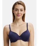 Jockey 1817 Under-Wired Padded Soft Touch Microfiber Nylon Elastane T-Shirt Bra - Classic Navy