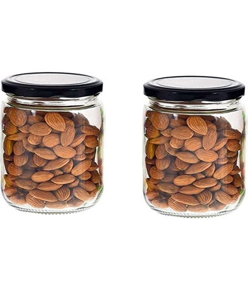    			AFAST Coockes Jar Glass Transparent Cookie Container ( Set Of 2 )