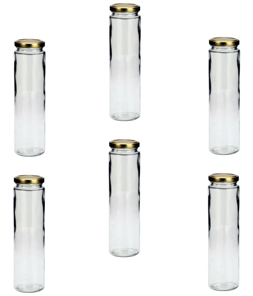     			AFAST Coockes Jar Glass Transparent Spice Container ( Set Of 6 )