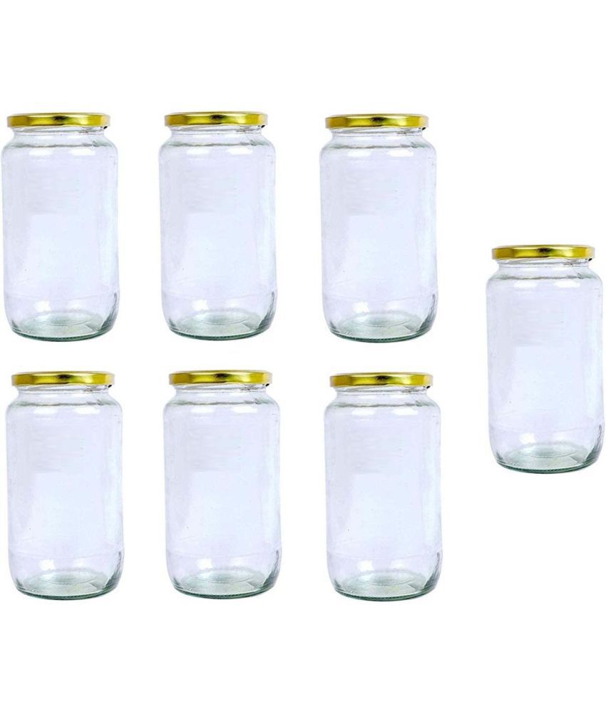     			AFAST Glass Container Glass Transparent Dal Container ( Set of 7 )