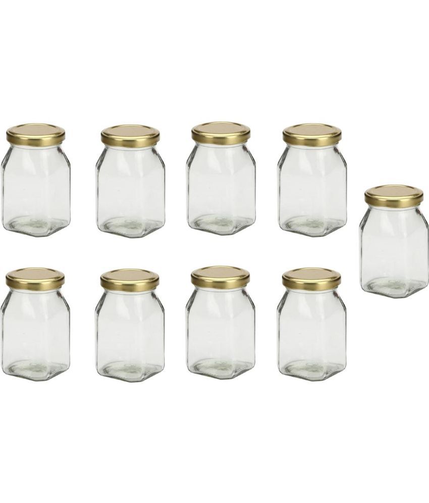     			AFAST Glass Container Glass Transparent Salt/Pepper Container ( Set of 9 )