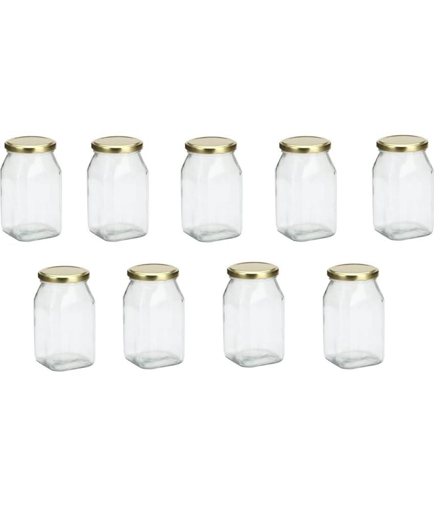     			AFAST Glass Container Glass Transparent Salt/Pepper Container ( Set of 9 )