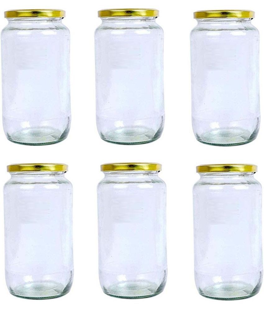     			AFAST Glass Container Glass Transparent Utility Container ( Set of 6 )