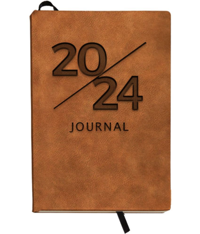     			DI-KRAFT 2024 New Year Diary A5 Diary Ruled 365 Pages (Brown)