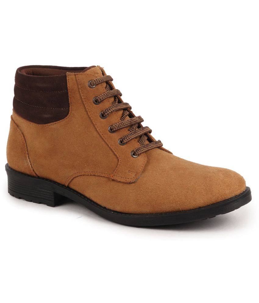     			Fausto Tan Men's Chukka Boots