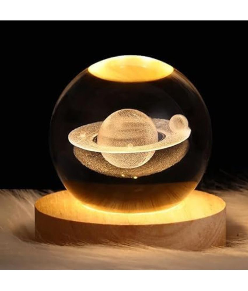     			ST Crystal Ball Solar System Transparent Decorative Table Lamp ( Pack of 1 )