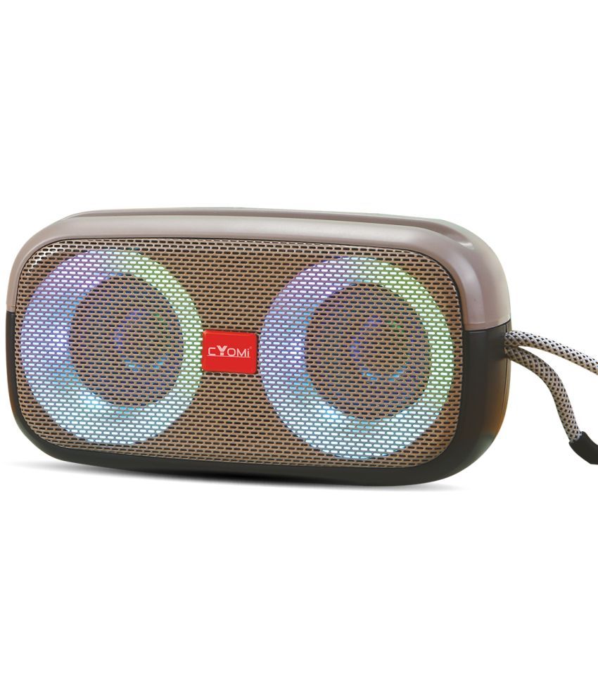     			CYOMI MAX 650 GREY 10 W Bluetooth Speaker Bluetooth V 5.1 with USB,SD card Slot,3D Bass Playback Time 8 hrs Grey