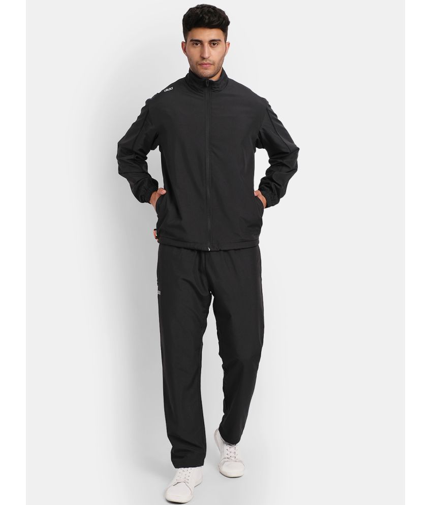     			Dida Sportswear Black Polyester Regular Fit Solid Men's Sports Tracksuit ( Pack of 1 )