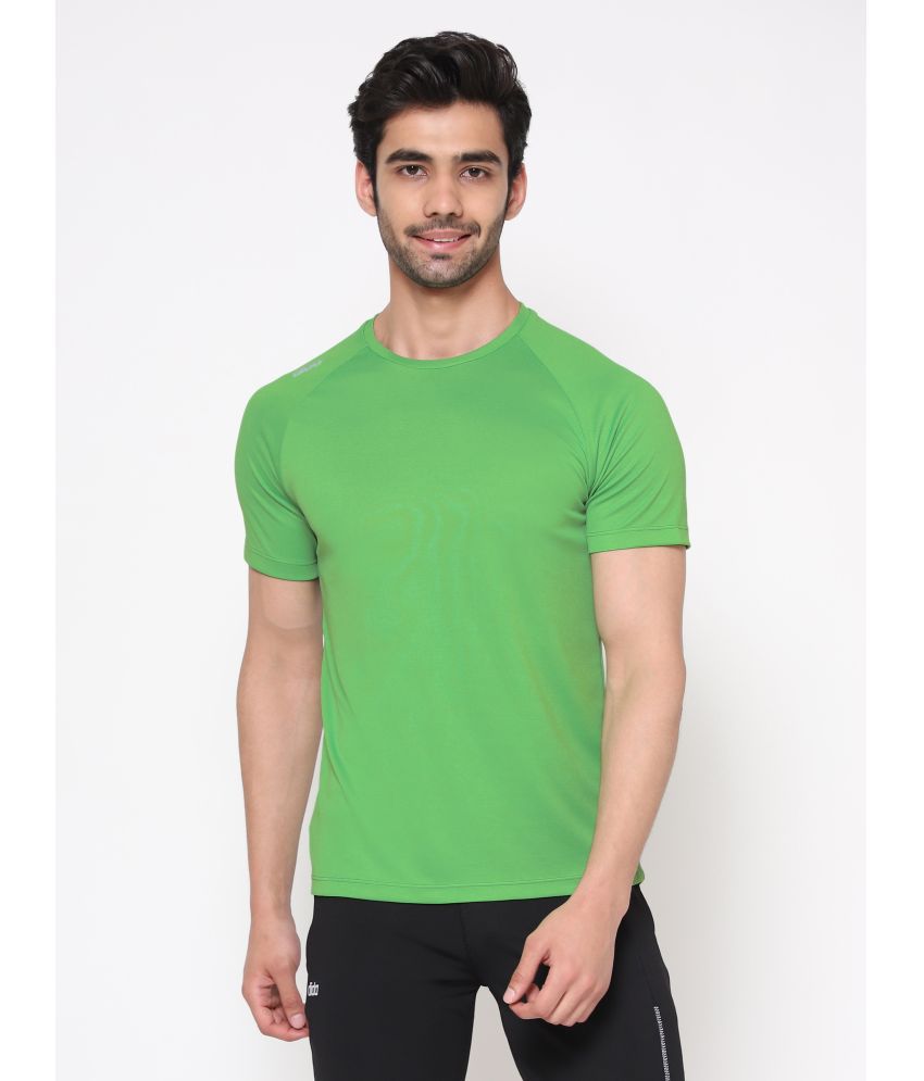     			Dida Sportswear Light Green Polyester Regular Fit Men's Sports T-Shirt ( Pack of 1 )