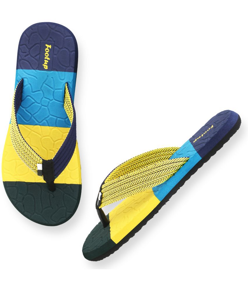     			Footup Yellow Men's Daily Slipper