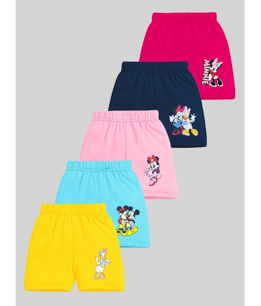     			Kuchipoo - Multicolor Cotton Blend Girls Shorts ( Pack of 5 )