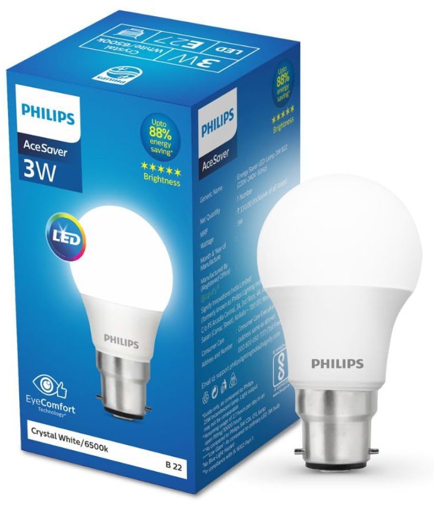    			Philips 3W Cool Day Light LED Bulb ( Single Pack )