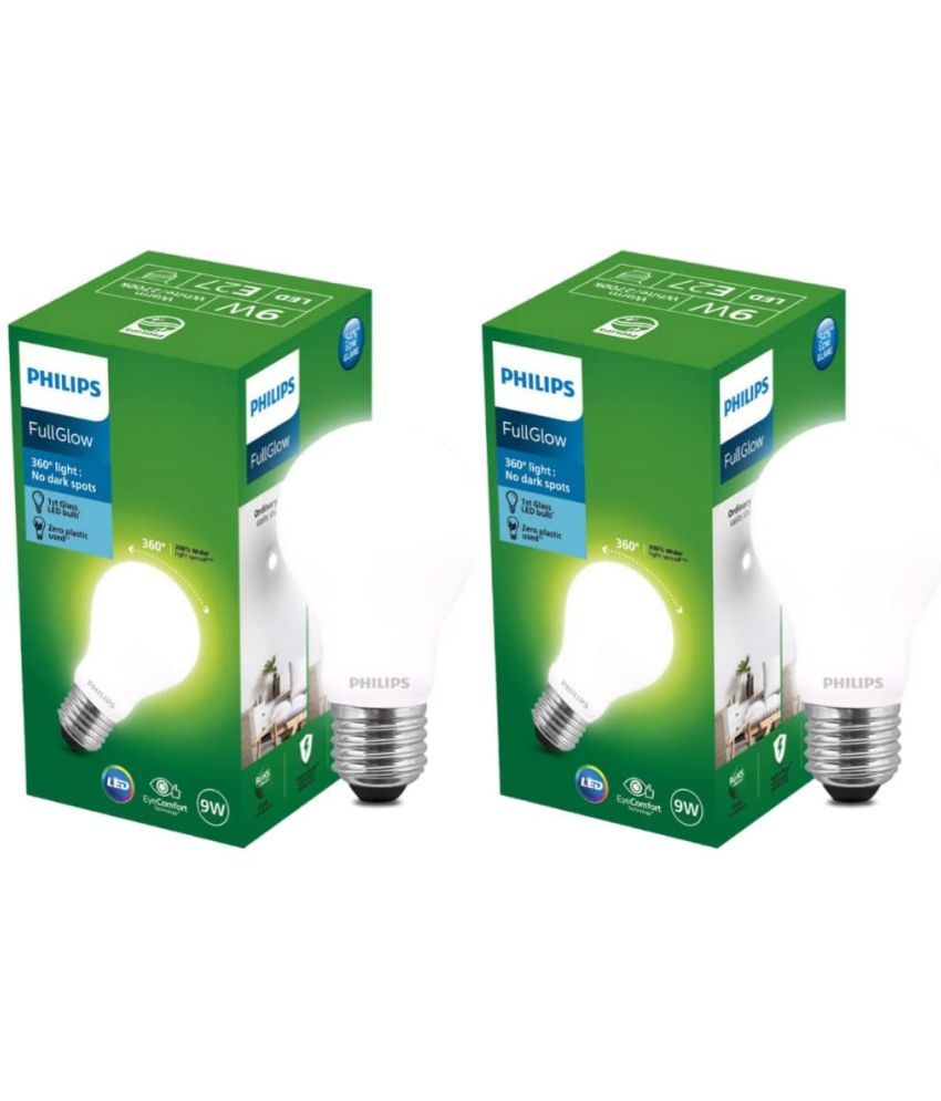     			Philips 9W Cool Day Light LED Bulb ( Pack of 2 )