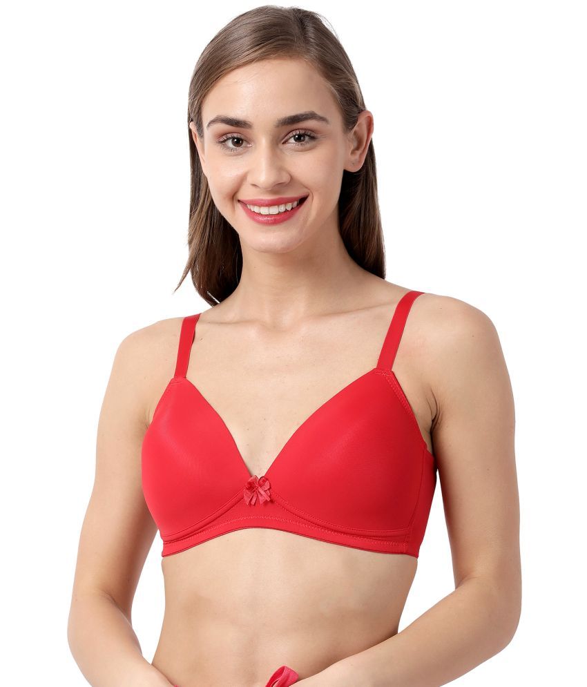     			Taabu Nylon Women's T-Shirt Bra ( Red ) ST007-MoltenLava