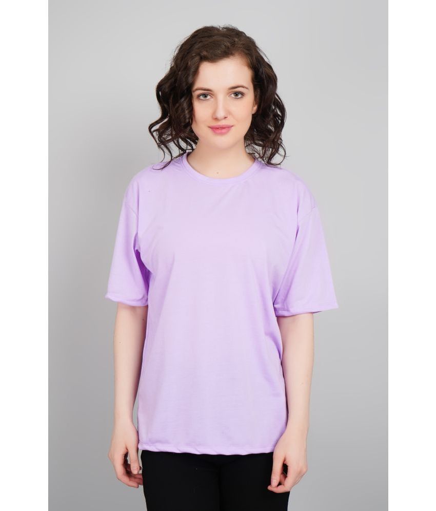     			AKTIF Lavender Cotton Women's T-Shirt ( Pack of 1 )