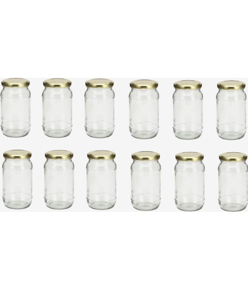     			Somil  Glass Container Glass Transparent Utility Container ( Set of 12 )