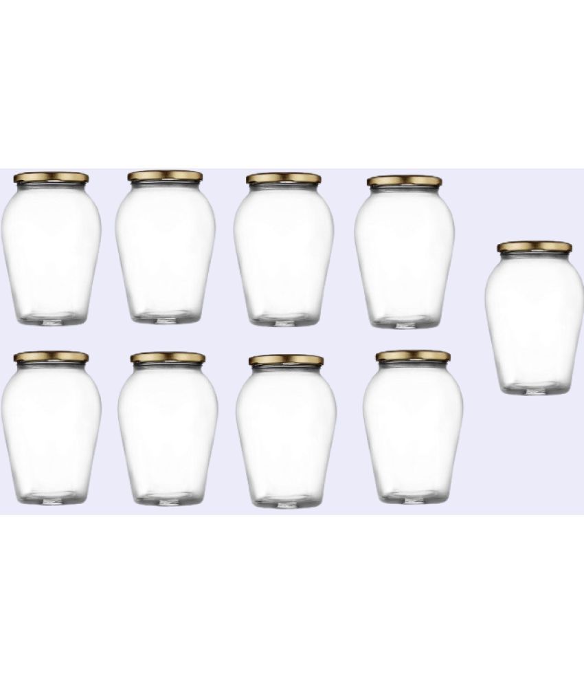     			Somil  Glass Container Glass Transparent Utility Container ( Set of 9 )