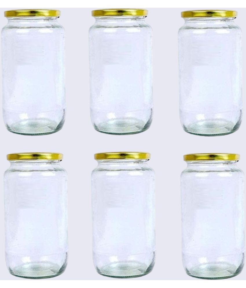     			Somil  Glass Container Glass Transparent Utility Container ( Set of 6 )