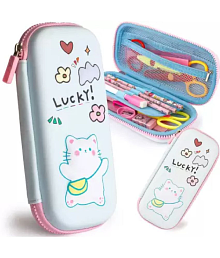Pencil Case for Girls 3D Cloth Unicorn Cartoon Storage Pouch Pen Holder for School Kids Large-Capacity