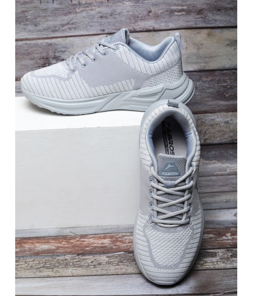     			Abros DOMINGO Light Grey Men's Sports Running Shoes