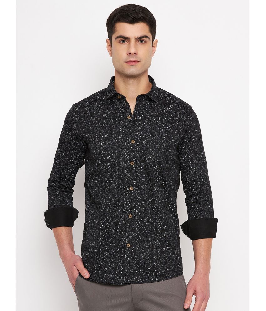     			Duke 100% Cotton Slim Fit Printed Full Sleeves Men's Casual Shirt - Black ( Pack of 1 )