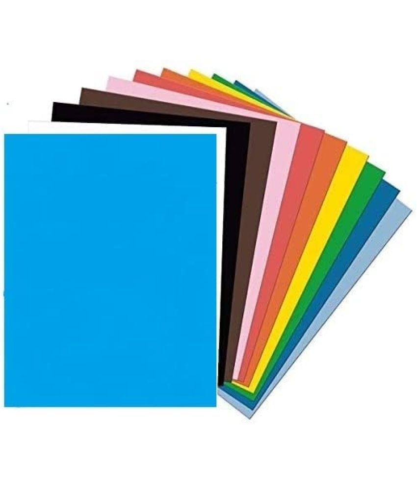     			Eclet A4 Color Paper, 100 Sheet (10 sheet x10 colour for Art & Craft, Decoration, Copy Printing Papers Sheets Double Sided Colored Origami Folding,Home, School, Office Stationery(color as per stock)