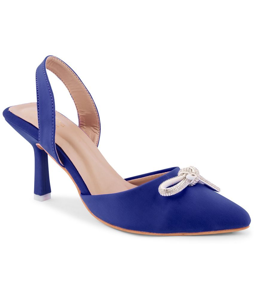     			JM Looks Blue Women's Sandal Heels