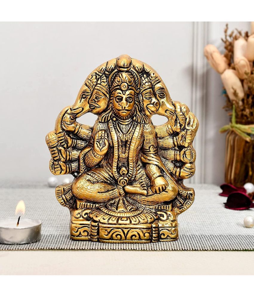     			KridayKraft Aluminium Lord Hanuman Idol ( 13 cm )