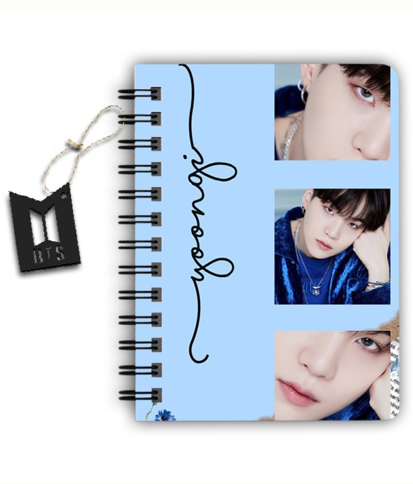     			MAKENSTYLECOLLECTION BTS Boys Printed Diary for Home and office use(6*8 Inch) A5 Diary UNRULED 160 Pages (Multicolor)