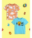 Nauti Nati Pack of 2 Boys Cotton T-Shirt ( Multicolor )