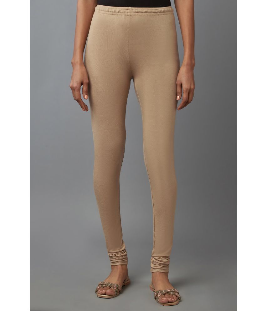     			Aurelia - Gold Polyester Women's Leggings ( Pack of 1 )