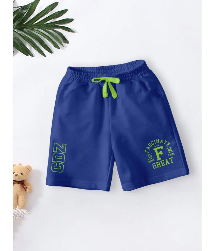     			CODEZ - Royal Blue Cotton Blend Boys Shorts ( Pack of 1 )