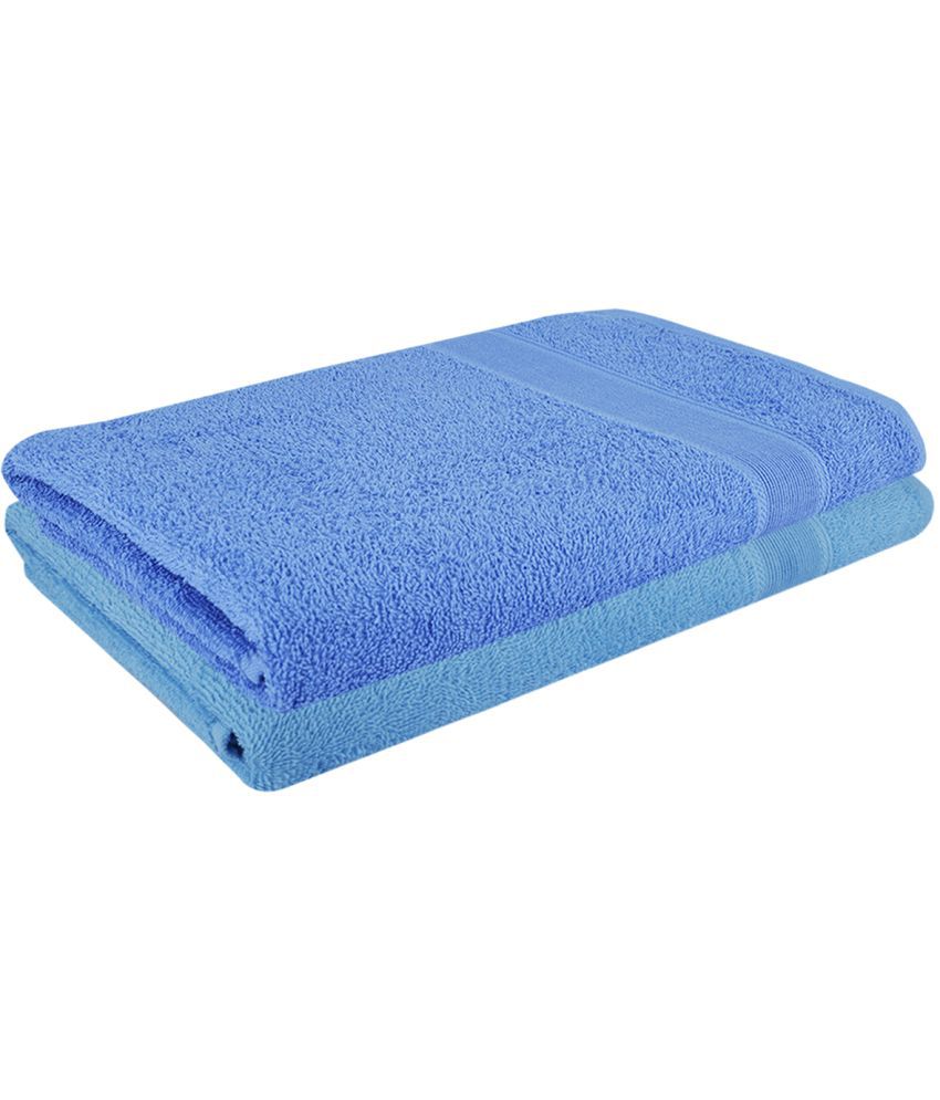     			Dollar Cotton Solid 500 -GSM Bath Towel ( Pack of 2 ) - Multicolor