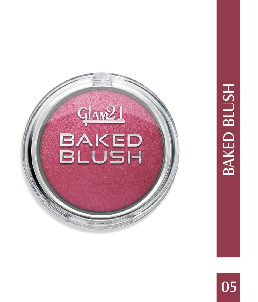     			Glam21 Baked Blusher Highly Pigmented Formula Long-lasting Illuminating Texture 6gm Shade-05