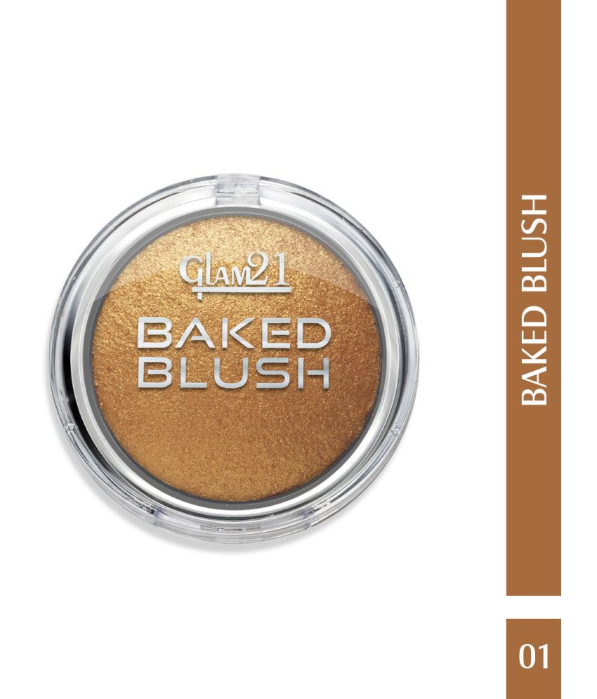     			Glam21 Baked Blusher Highly Pigmented Formula Long-lasting Illuminating Texture 6gm Shade-01