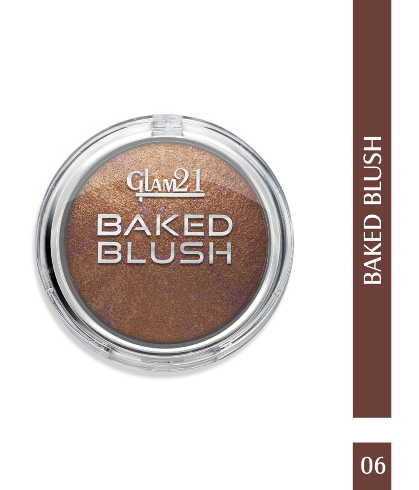     			Glam21 Baked Blusher Highly Pigmented Formula Long-lasting Illuminating Texture 6gm Shade-06